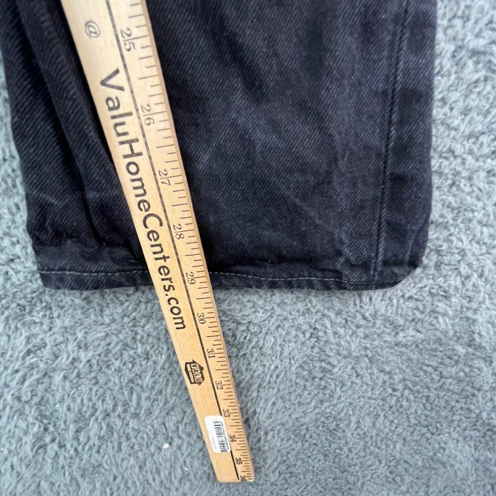 Levi's 501 Black Wash‎ Button Fly Denim Jeans Men's W36 L30 Straight Leg